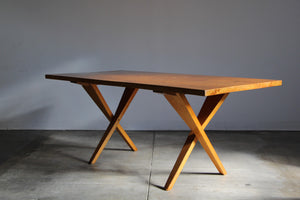Early Modernist Pine Dining Table, 1940s