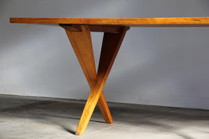 Early Modernist Pine Dining Table, 1940s