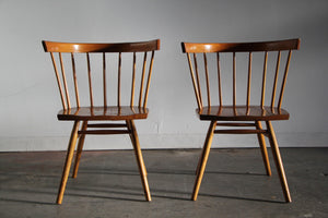George Nakashima Early Birch Straight Chairs for Knoll, 1940s