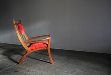 Load image into Gallery viewer, String Chair after Arthur Espenet Carpenter with Jack Lenor Larsen Cushions, 1960s

