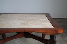 Load image into Gallery viewer, 1970s Don Shoemaker Mexican Rosewood &amp; Marble Coffee Table
