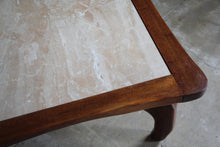 Load image into Gallery viewer, 1970s Don Shoemaker Mexican Rosewood &amp; Marble Coffee Table
