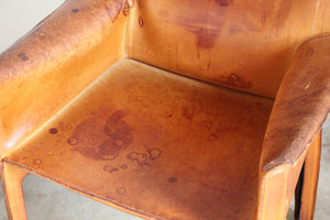 Mario Bellini Cab Armchairs for Cassina, 1980s
