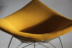 George Nelson 1st Edition “Coconut” Chair in Mustard Wool, 1950s