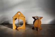 Load image into Gallery viewer, Barry Simpson for Dirt Road Plywood Folding &quot;Rooster&quot; Stools, 1980s
