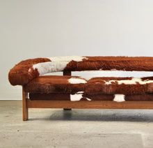 Load image into Gallery viewer, Brazilian Cowhide Gondola Sofa by Jules Heumann
