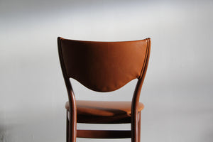 Early Finn Juhl “BO 63” Teak Dining Chairs in Goat Leather, 1950s