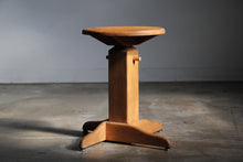 Load image into Gallery viewer, Gerald McCabe Rare Adjustable Oak Stool, 1970s
