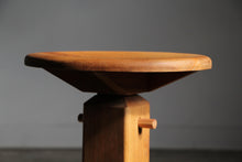 Load image into Gallery viewer, Gerald McCabe Rare Adjustable Oak Stool, 1970s
