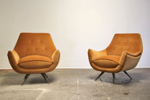Load image into Gallery viewer, Henry Glass Velvet Lounge Chairs, 1950s
