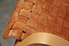 Load image into Gallery viewer, Luigi Crassevig Sculptural Leather Strap Rocking Chair, 1980s
