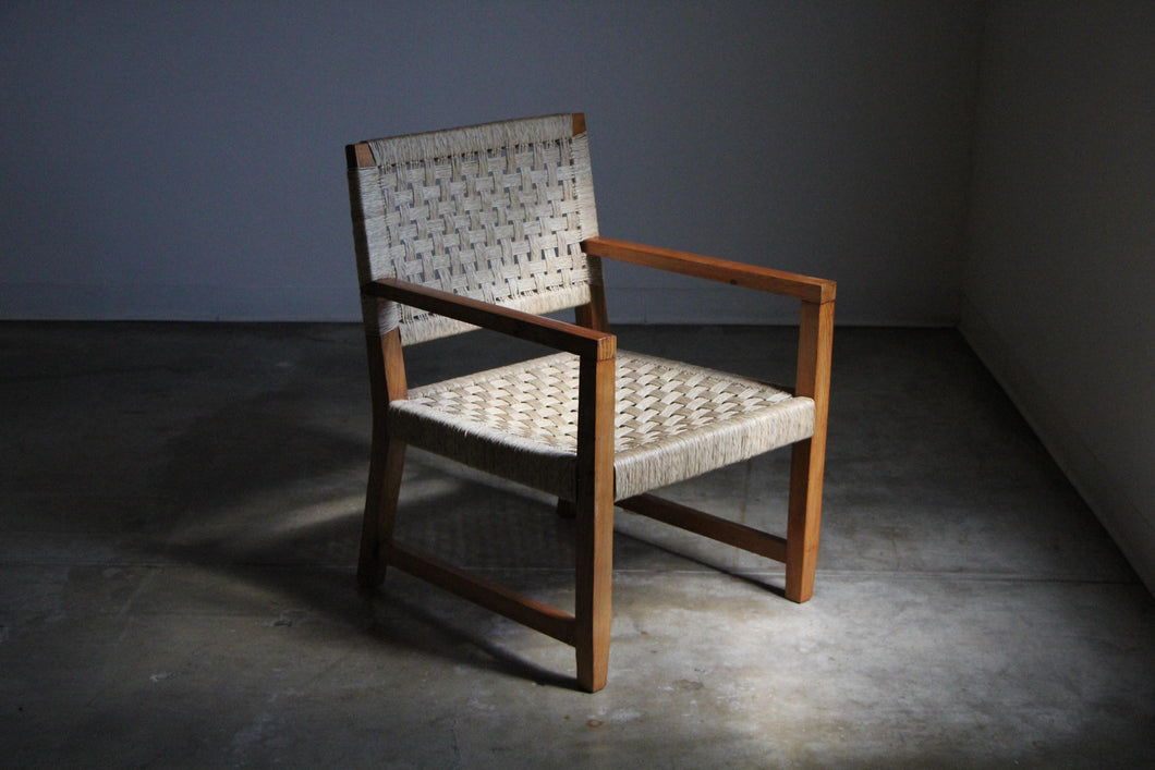 Michael Van Beuren Woven Lounge Chair, 1940s