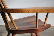 Load image into Gallery viewer, Mira Nakashima Maple Burl Slab Arm Rocking Chair, 2005
