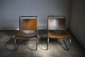 Pair of Mies Van Der Rohe for Knoll Mr 30/5 Lounge Chairs, 1950s