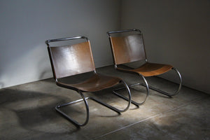 Pair of Mies Van Der Rohe for Knoll Mr 30/5 Lounge Chairs, 1950s