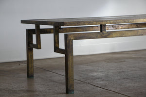 Philip & Kelvin Laverne Bronze "Chin Ying" Coffee Table, 1960s