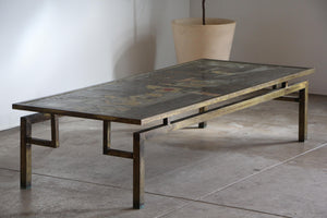 Philip & Kelvin Laverne Bronze "Chin Ying" Coffee Table, 1960s