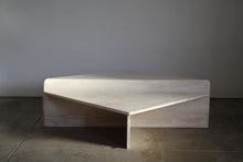 Load image into Gallery viewer, Tiered Italian Travertine Marble Coffee Table, 1980s
